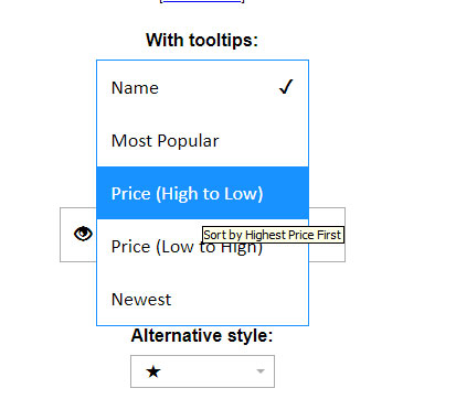 pretty-dropdowns - простой jQuery плагин для стилизации выпадающего меню