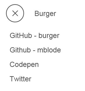 Красивая реализация burger меню