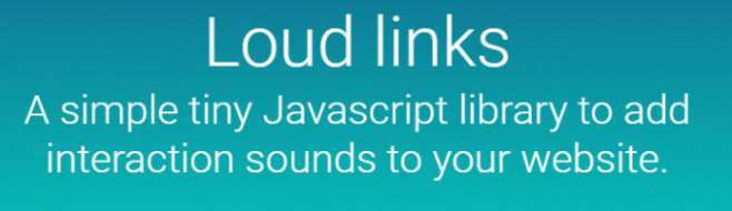 loud-links - js скрипт навешивания звуковых эффектов на ссылки loud-links - js скрипт навешивания звуковых эффектов на ссылки