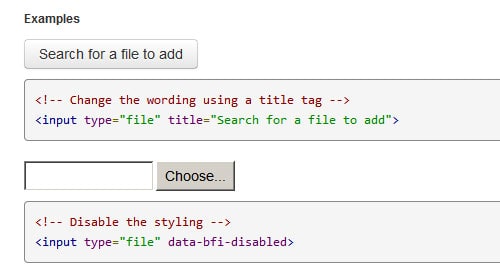 Twitter Bootstrap File Input