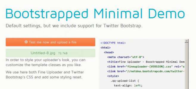 Fine Uploader - загрузчик файлов на jQuery