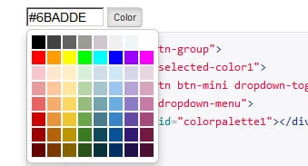 Color Palette for Bootstrap Color Palette for Bootstrap