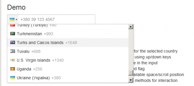 intl-tel-input - скрипт ввода международного телефона