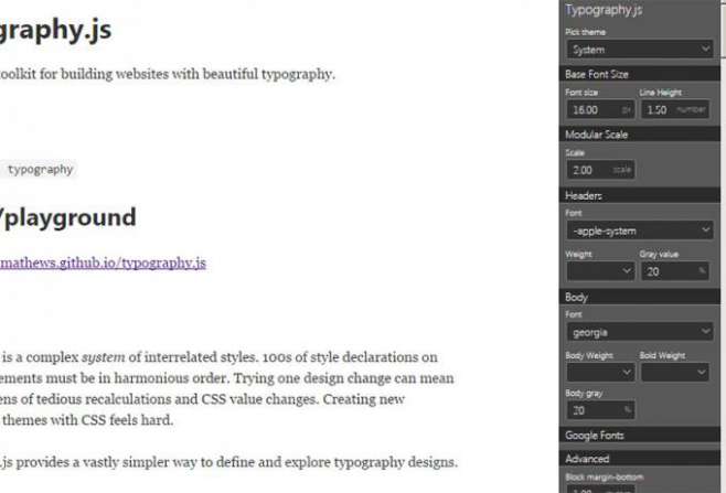 Typography.js - инструмент для визуальной работы с типографикой на странице Typography.js - инструмент для визуальной работы с типографикой на странице