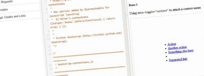 Bootstrap Context Menu Bootstrap Context Menu