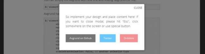 Avgrund Modal