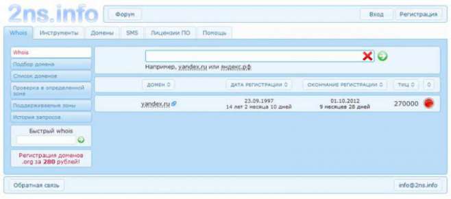 2ns.info Whois