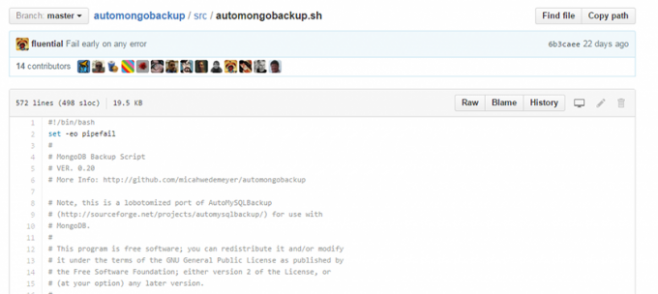 automongobackup.sh - bash cкрипт создания бекапа бд mongodb