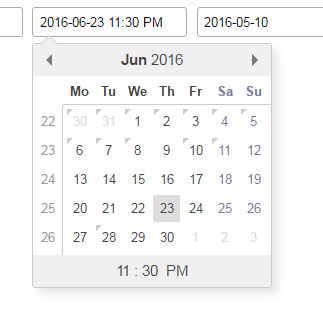 tinyDatePicker - простой jQuery date / time picker