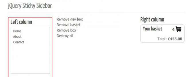 Sticky Sidebar jQuery plugin