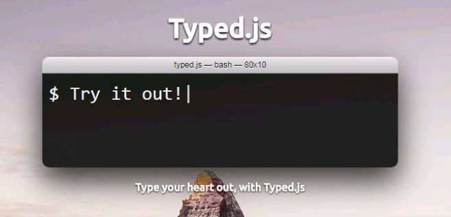 Typed.js - скрипт имитации ввода текста Typed.js - скрипт имитации ввода текста