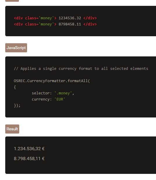 CurrencyFormatter.js - скрипт форматирует цифру в денежное значение CurrencyFormatter.js - скрипт форматирует цифру в денежное значение