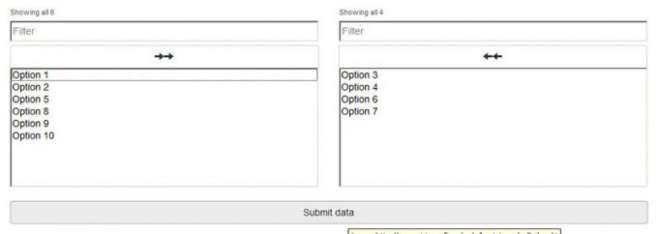 Bootstrap Dual Listbox Bootstrap Dual Listbox