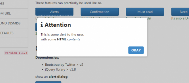 JQUERY-CONFIRM - alerts, confirms and dialogs in one. JQUERY-CONFIRM - alerts, confirms and dialogs in one.