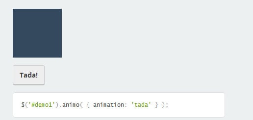 animo.js - плагин включает удобный набор css анимаций