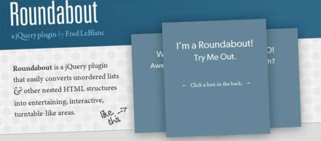 Roundabout на jQuery