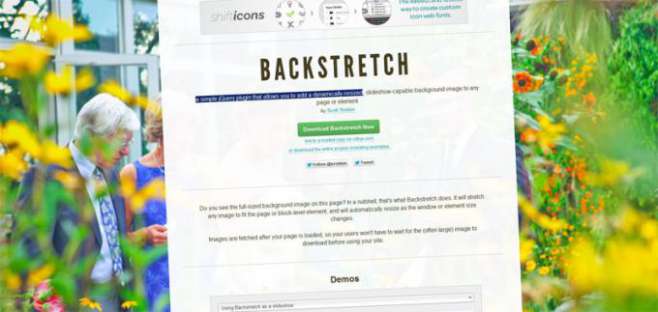 Backstretch - a simple jQuery plugin that allows you to add a dynamically-resized Backstretch - a simple jQuery plugin that allows you to add a dynamically-resized
