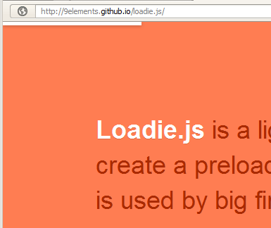 Loadie.js - скрипт создание прелоадера на jQuery