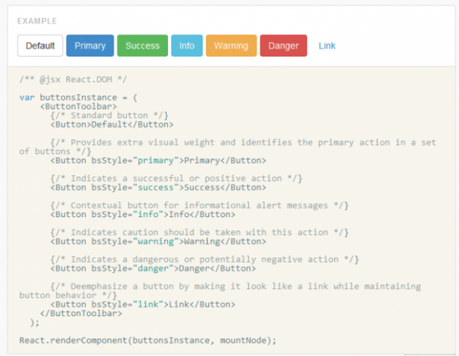 React Bootstrap - front-end framework создания элементов Twitter Bootstrap 3 на JavaScript
