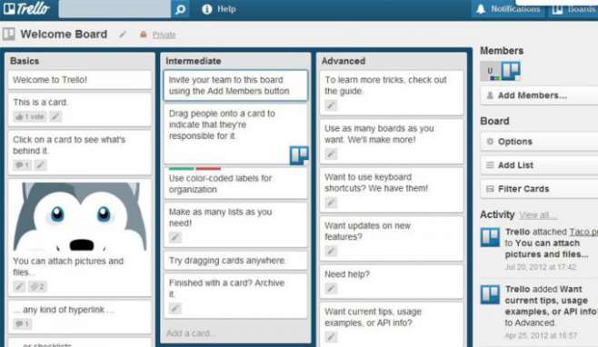 Trello — управление небольшими командами