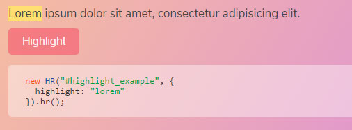 HR.js - скрипт для подсветки и замены текста в DOM HR.js - скрипт для подсветки и замены текста в DOM