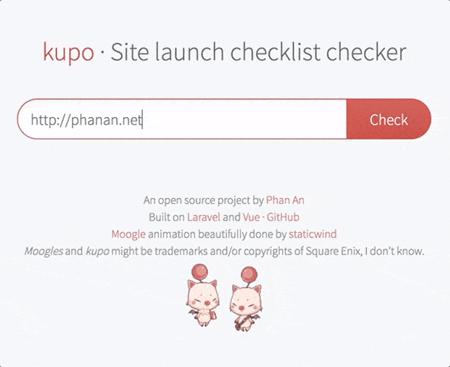 phanan/kupo - простой php скрипт проверки (чеклист) сайта перед запуском phanan/kupo - простой php скрипт проверки (чеклист) сайта перед запуском