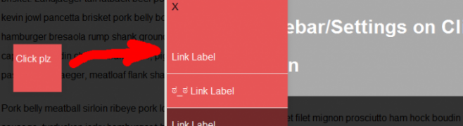 Раскрывающаяся панель на CSS